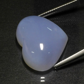 Chalcedony Gemstone in 23.8 x 19.2 mm Size for Sale, Chalcedony Stone in Lavender Blue Color