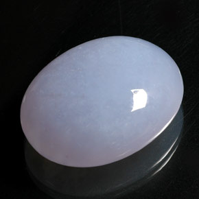42.00 ct Blue Chalcedony Gemstone, Chalcedony Gem in Oval Cabochon Shape for Sale.