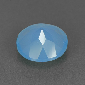 Chalcedony Gemstone in 7 mm (calibrated) Size for Sale, Chalcedony Stone in Blue Color
