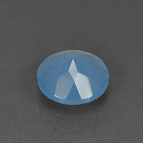 Chalcedony Gemstone in 7 mm (calibrated) Size for Sale, Chalcedony Stone in Blue Color