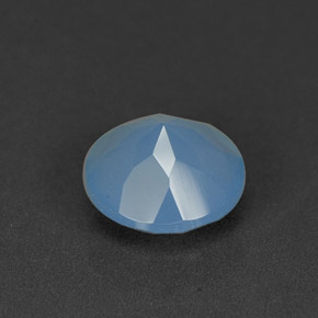 Chalcedony Gemstone in 7 mm (calibrated) Size for Sale, Chalcedony Stone in Blue Color