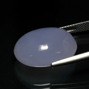 Chalcedony Gemstone in 20 x 15 mm (calibrated) Size for Sale, Chalcedony Stone in Lavender Blue Color