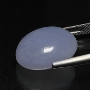 Chalcedony Gemstone in 16.5 x 13.6 mm Size for Sale, Chalcedony Stone in Lavender Blue Color