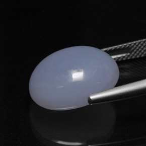 Chalcedony Gemstone in 15.5 x 12.9 mm Size for Sale, Chalcedony Stone in Lavender Blue Color