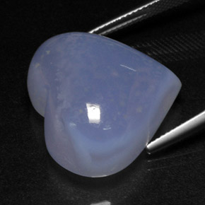 Chalcedony Gemstone in 24.8 x 22 mm Size for Sale, Chalcedony Stone in Lavender Blue Color