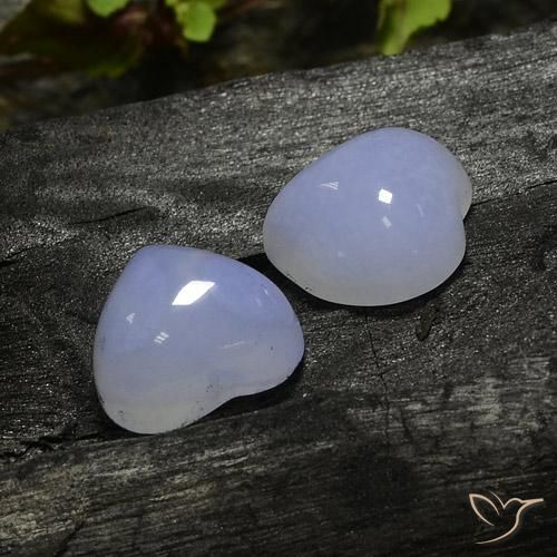 Chalcedony Gemstones in 12 x 12 mm (calibrated) Size for Sale, Chalcedony Stones in Light Royal Violet Color