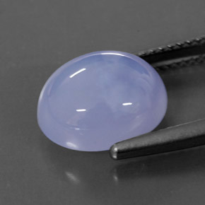 Chalcedony Gemstone in 12 x 10 mm (calibrated) Size for Sale, Chalcedony Stone in Lavender Blue Color