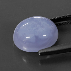 Chalcedony Gemstone in 12 x 10 mm (calibrated) Size for Sale, Chalcedony Stone in Lavender Blue Color
