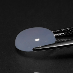Chalcedony Gemstone in 11 x 9 mm (calibrated) Size for Sale, Chalcedony Stone in Lavender Blue Color