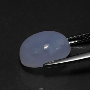 Chalcedony Gemstone in 11 x 9 mm (calibrated) Size for Sale, Chalcedony Stone in Lavender Blue Color