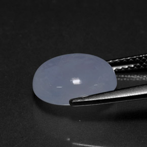 Chalcedony Gemstone in 11 x 9 mm (calibrated) Size for Sale, Chalcedony Stone in Lavender Blue Color
