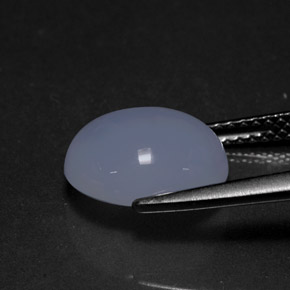 Chalcedony Gemstone in 11 x 9 mm (calibrated) Size for Sale, Chalcedony Stone in Lavender Blue Color