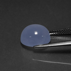 Chalcedony Gemstone in 11 x 9 mm (calibrated) Size for Sale, Chalcedony Stone in Lavender Blue Color