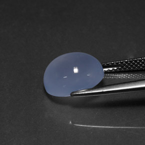 Chalcedony Gemstone in 11 x 9 mm (calibrated) Size for Sale, Chalcedony Stone in Lavender Blue Color