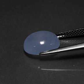 Chalcedony Gemstone in 11 x 9 mm (calibrated) Size for Sale, Chalcedony Stone in Lavender Blue Color