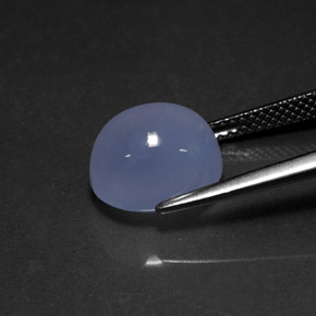 Chalcedony Gemstone in 11 x 9 mm (calibrated) Size for Sale, Chalcedony Stone in Lavender Blue Color