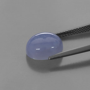 Chalcedony Gemstone in 11 x 9 mm (calibrated) Size for Sale, Chalcedony Stone in Lavender Blue Color
