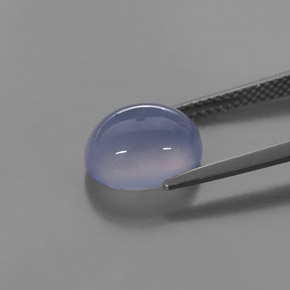 Chalcedony Gemstone in 11 x 9 mm (calibrated) Size for Sale, Chalcedony Stone in Lavender Blue Color