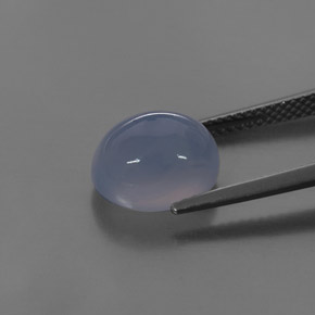 Chalcedony Gemstone in 11 x 9 mm (calibrated) Size for Sale, Chalcedony Stone in Lavender Blue Color