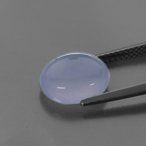 Chalcedony Gemstone in 11 x 9 mm (calibrated) Size for Sale, Chalcedony Stone in Lavender Blue Color