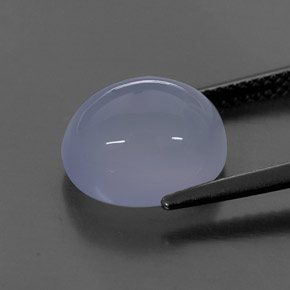 Chalcedony Gemstone in 11 x 9 mm (calibrated) Size for Sale, Chalcedony Stone in Lavender Blue Color