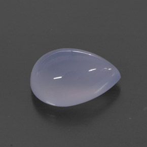2.09 ct Blue Chalcedony Stone, Natural Chalcedony in Pear Cabochon Shape for Sale
