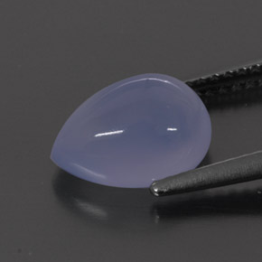 Chalcedony Gemstone in 10 x 7 mm (calibrated) Size for Sale, Chalcedony Stone in Lavender Blue Color