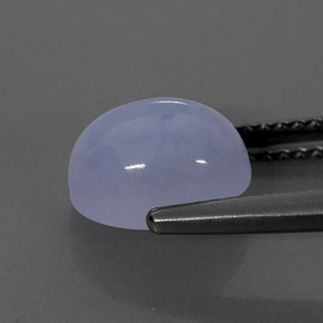 Chalcedony Gemstone in 9 x 7 mm (calibrated) Size for Sale, Chalcedony Stone in Lavender Blue Color