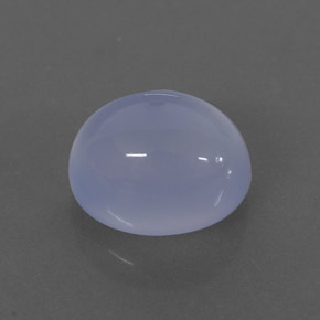 2.70 ct Blue Chalcedony Stone, Natural Chalcedony in Oval Cabochon Shape for Sale