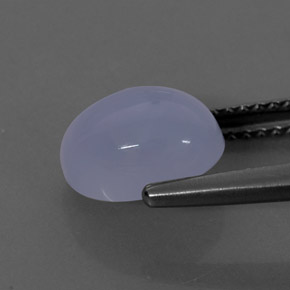 Chalcedony Gemstone in 9 x 7 mm (calibrated) Size for Sale, Chalcedony Stone in Lavender Blue Color
