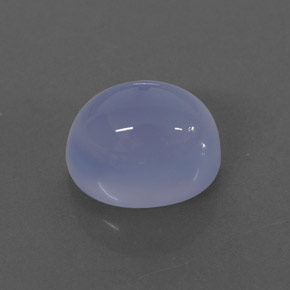 2.72 ct Blue Chalcedony Stone, Natural Chalcedony in Oval Cabochon Shape for Sale