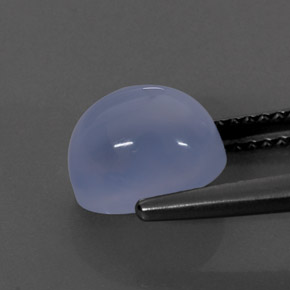 Chalcedony Gemstone in 9 x 7 mm (calibrated) Size for Sale, Chalcedony Stone in Lavender Blue Color