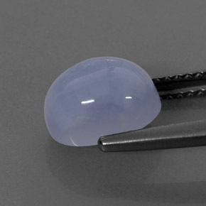 Chalcedony Gemstone in 9 x 7 mm (calibrated) Size for Sale, Chalcedony Stone in Lavender Blue Color