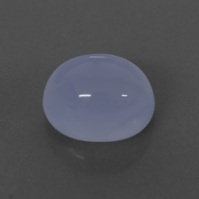 2.70 ct Blue Chalcedony Stone, Natural Chalcedony in Oval Cabochon Shape for Sale