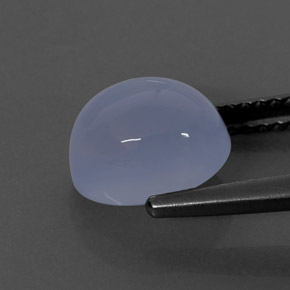 Chalcedony Gemstone in 9 x 7 mm (calibrated) Size for Sale, Chalcedony Stone in Lavender Blue Color