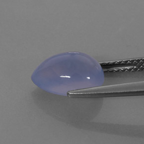 Chalcedony Gemstone in 10 x 7 mm (calibrated) Size for Sale, Chalcedony Stone in Lavender Blue Color