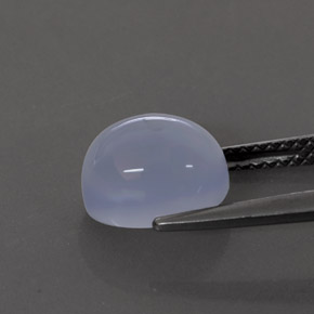 Chalcedony Gemstone in 9 x 7 mm (calibrated) Size for Sale, Chalcedony Stone in Lavender Blue Color