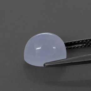 Chalcedony Gemstone in 9 x 7 mm (calibrated) Size for Sale, Chalcedony Stone in Lavender Blue Color