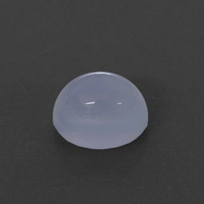 2.84 ct Blue Chalcedony Gemstone, Chalcedony Gem in Oval Cabochon Shape for Sale.