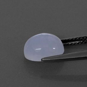 Chalcedony Gemstone in 9 x 7 mm (calibrated) Size for Sale, Chalcedony Stone in Lavender Blue Color