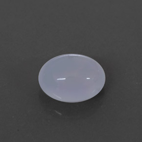 2.28 ct Blue Chalcedony Stone, Natural Chalcedony in Oval Cabochon Shape for Sale