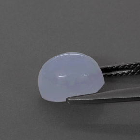 Chalcedony Gemstone in 9 x 7 mm (calibrated) Size for Sale, Chalcedony Stone in Lavender Blue Color