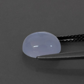 Chalcedony Gemstone in 9 x 7 mm (calibrated) Size for Sale, Chalcedony Stone in Lavender Blue Color