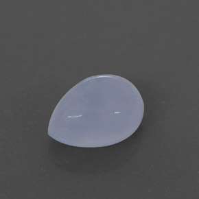 2.47 ct Blue Chalcedony Stone, Natural Chalcedony in Pear Cabochon Shape for Sale