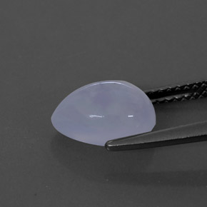 Chalcedony Gemstone in 10 x 7 mm (calibrated) Size for Sale, Chalcedony Stone in Lavender Blue Color