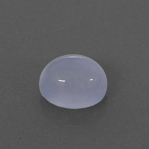 2.50 ct Blue Chalcedony Stone, Natural Chalcedony in Oval Cabochon Shape for Sale