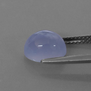 Chalcedony Gemstone in 9 x 7 mm (calibrated) Size for Sale, Chalcedony Stone in Lavender Blue Color