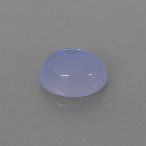2.20 ct Blue Chalcedony Stone, Natural Chalcedony in Oval Cabochon Shape for Sale