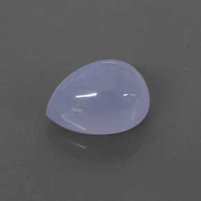 2.84 ct Blue Chalcedony Stone, Natural Chalcedony in Pear Cabochon Shape for Sale