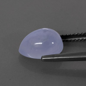 Chalcedony Gemstone in 10 x 7 mm (calibrated) Size for Sale, Chalcedony Stone in Lavender Blue Color